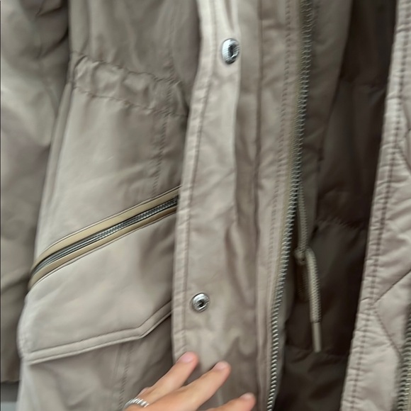 NWT Abercrombie Tan Hooded Parka Coat Sz M - Picture 5 of 9